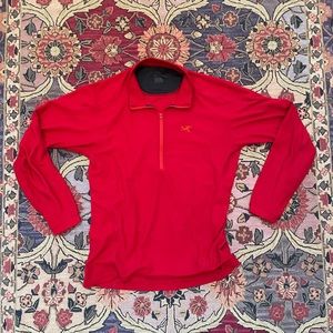 Arc’teryx Quarter Zip Pullover Men’s L Red